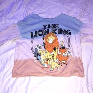 Lion King cropped shirt for tween girls